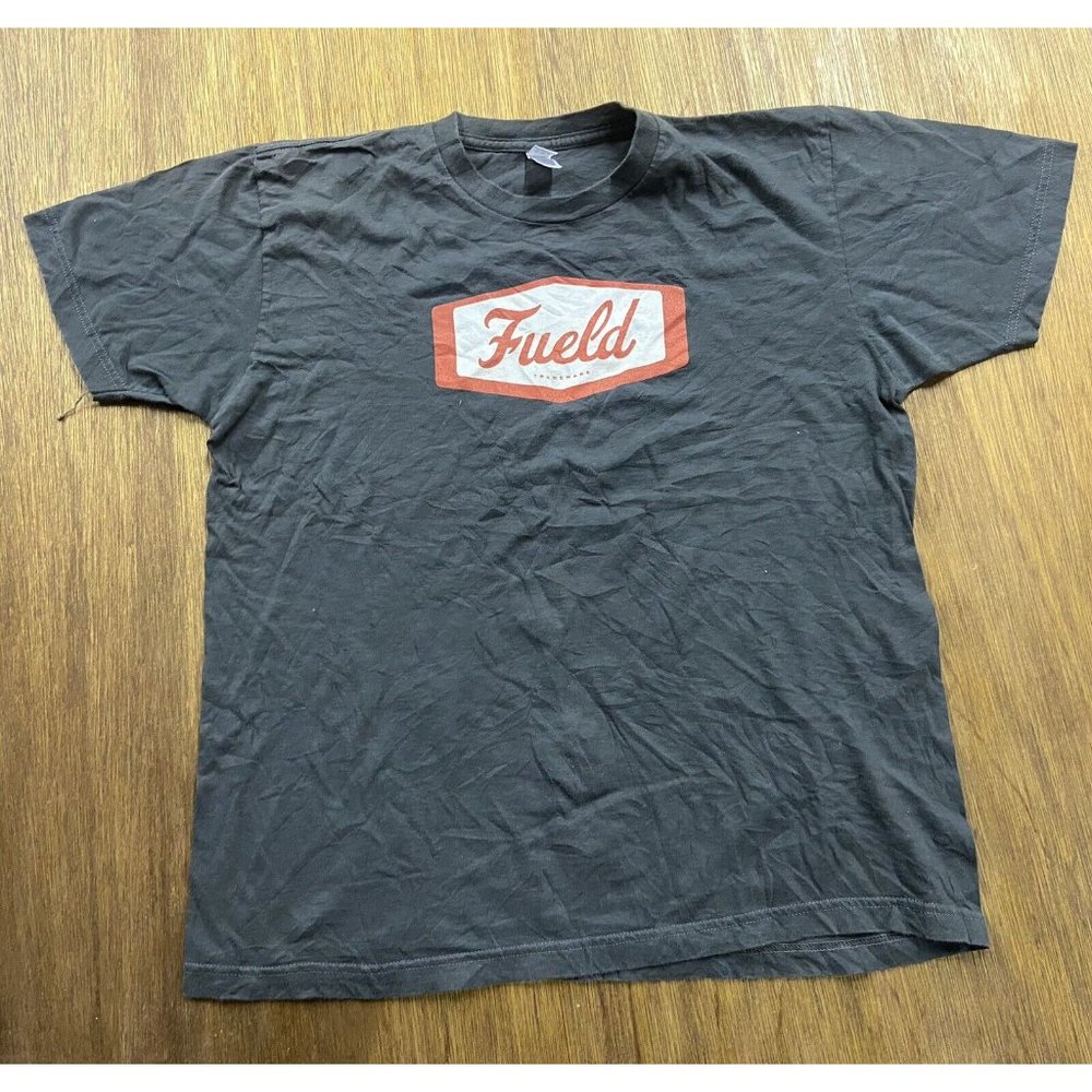 Vintage Fueld Off Road Black Graphic Crew Neck Tee American Standard Large